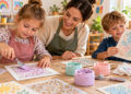 Basteln mit Strukturpasten: Was bei der Arbeit mit Kindern zu beachten ist