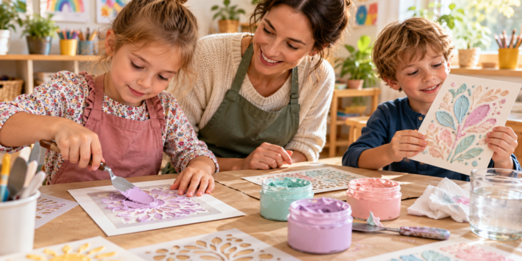 Basteln mit Strukturpasten: Was bei der Arbeit mit Kindern zu beachten ist